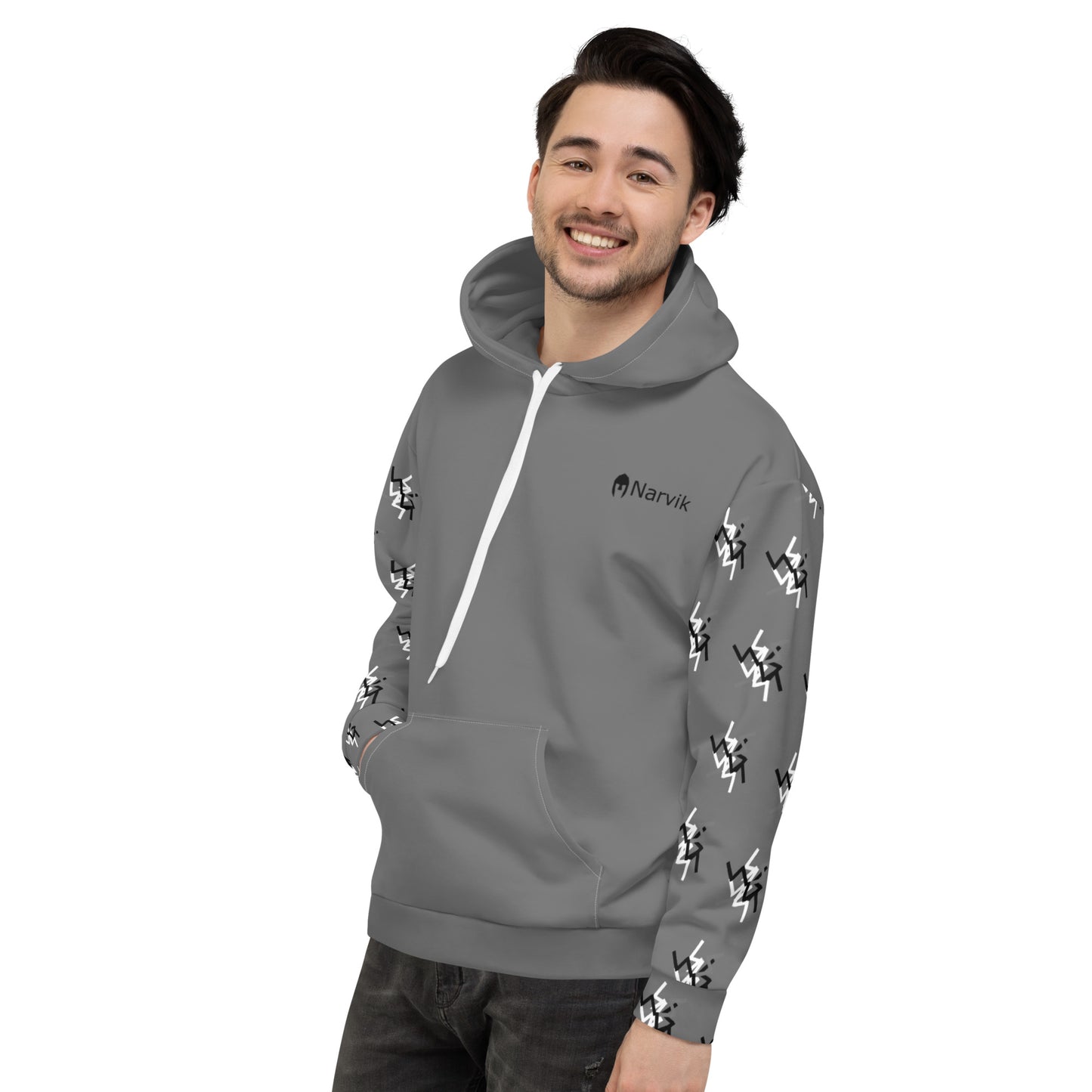Narvik AOP Hoodie v 12 - Slate