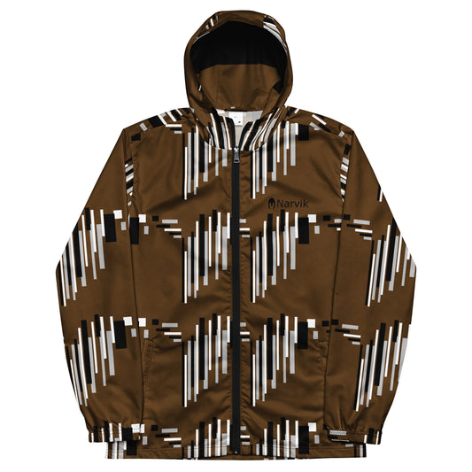 Narvik AOP Windbreaker v 2 - Brown