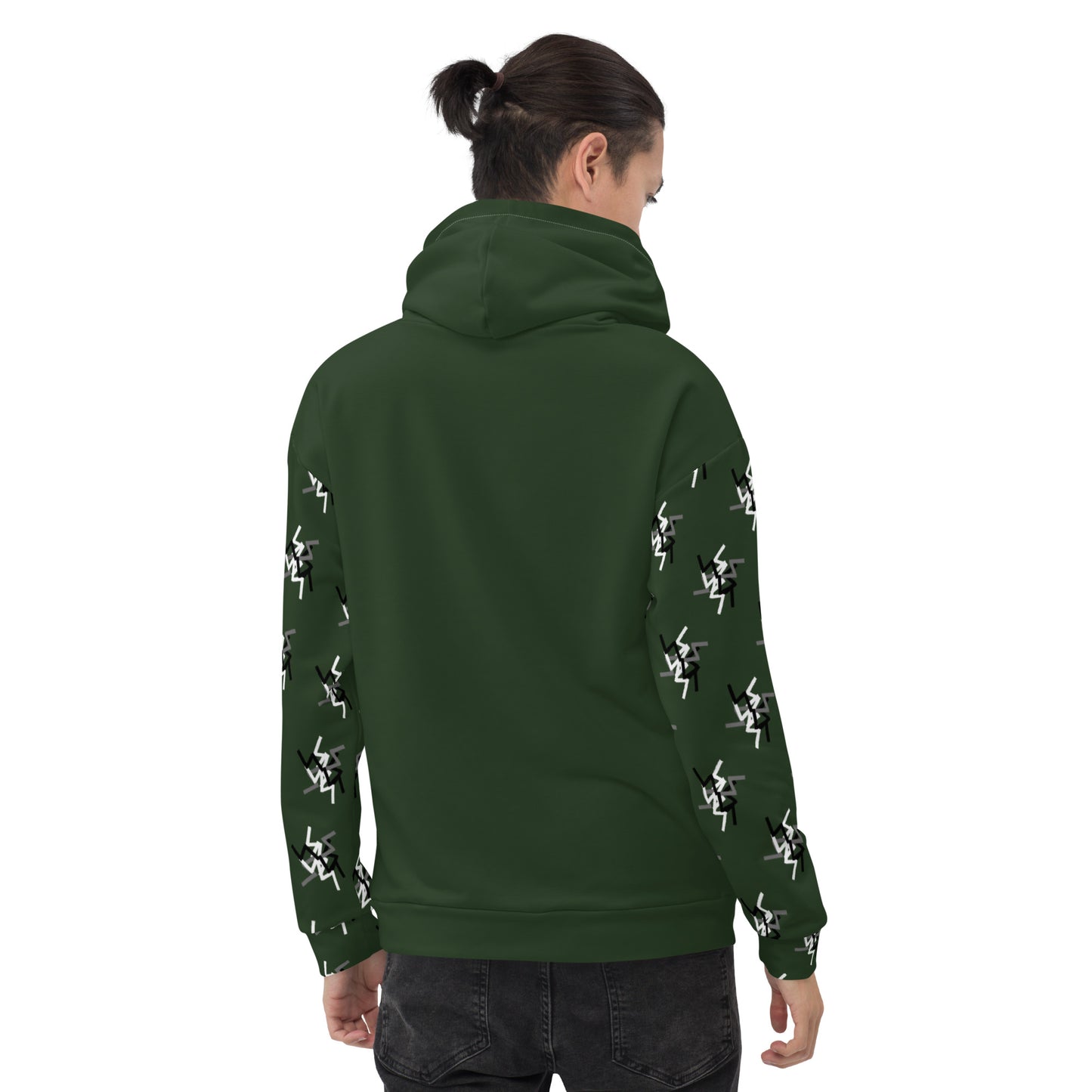 Narvik AOP Hoodie v 12 - Alpine Green