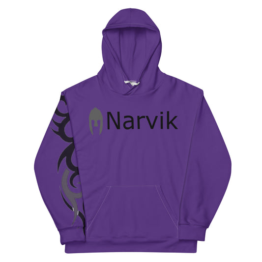 Narvik AOP Hoodie v 14 Tatoo - Lilla