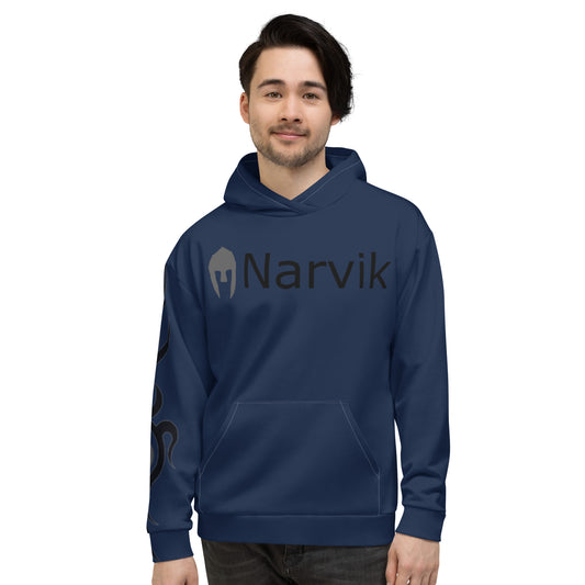 Narvik AOP Hoodie v 14 Tatoo - Navy