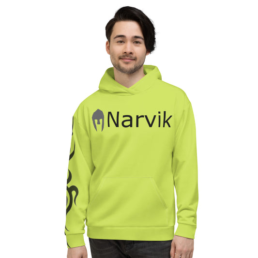 Narvik AOP Hoodie v 14 Tatoo - Lime