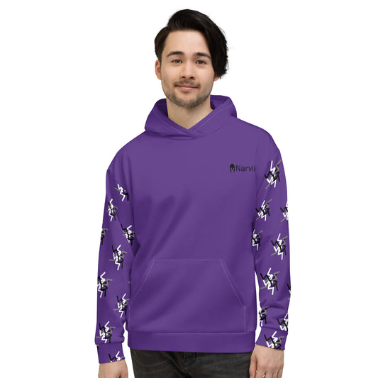 Narvik AOP Hoodie v 12 - Purple