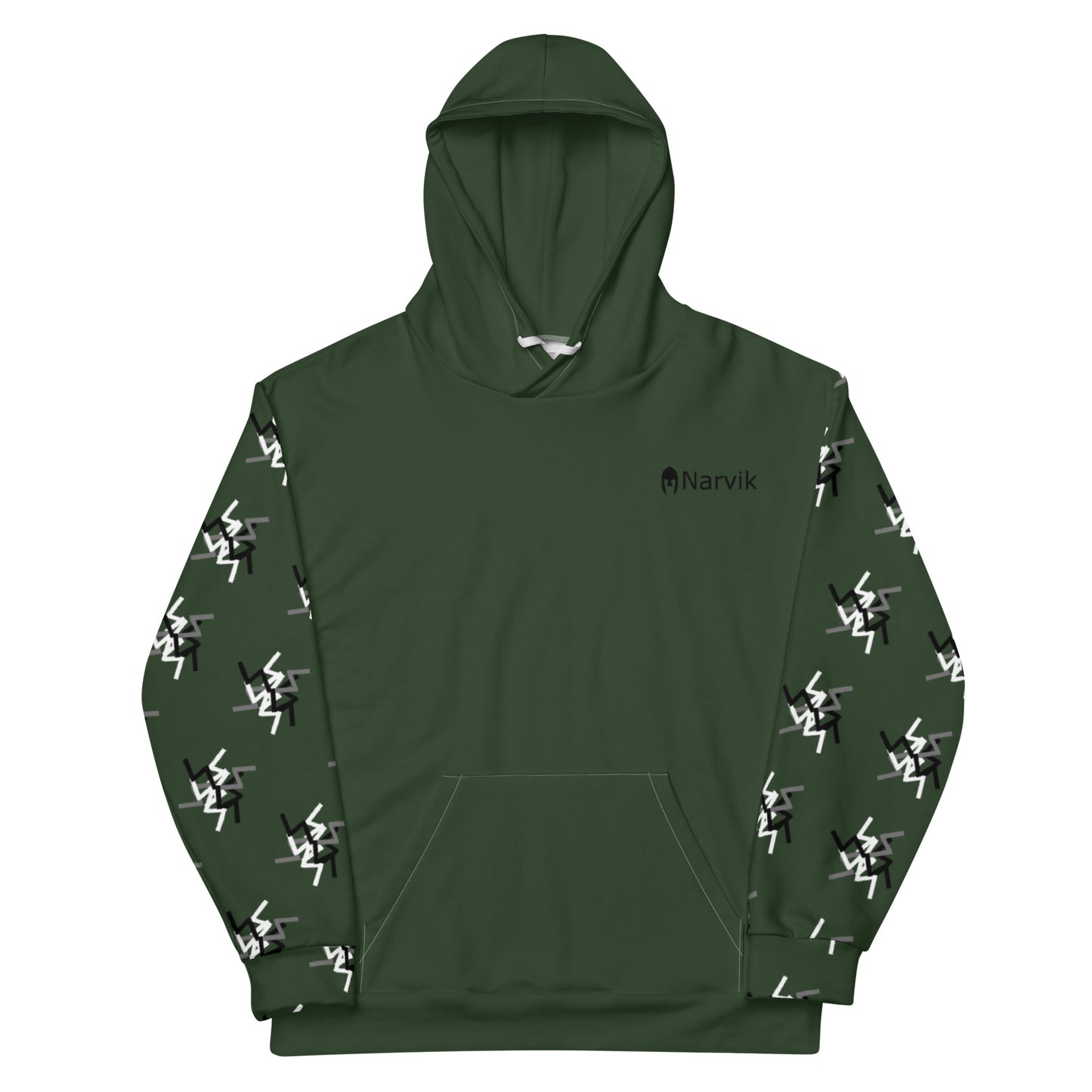 Narvik AOP Hoodie v 12 - Alpingrün