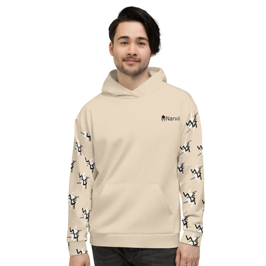 Narvik AOP Hoodie v 12 - Tan