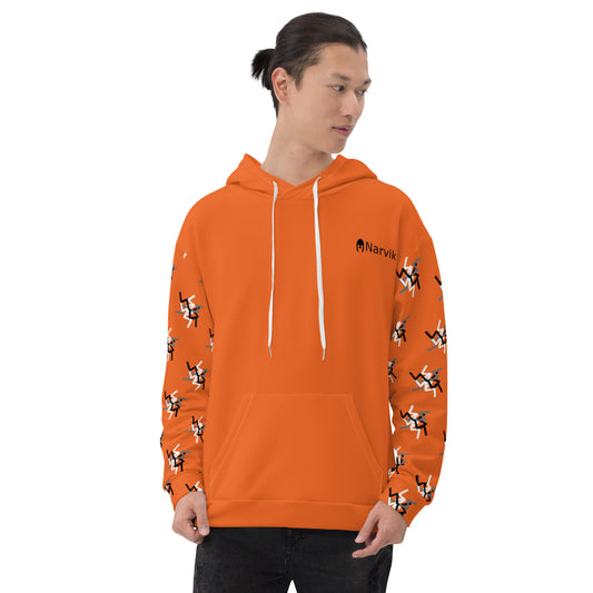 Narvik AOP Hoodie v 12 - Orange