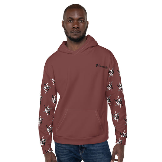 Narvik AOP Hoodie v 12 - Rost