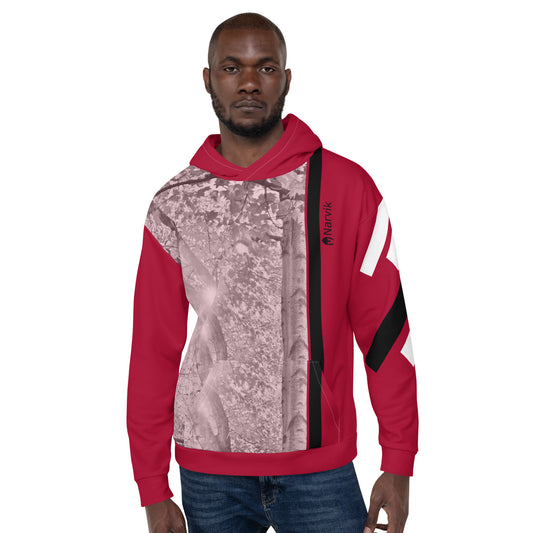 Narvik AOP Hoodie v 6 - Crimson