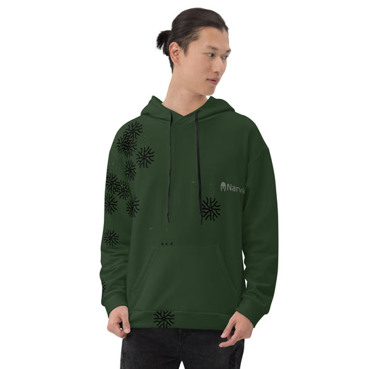 Narvik AOP Hoodie v 3 - Alpingrün