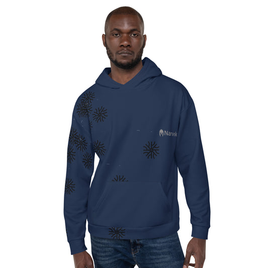 Narvik AOP Hoodie v 3 - Navy