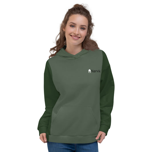 Narvik AOP Hoodie v 11 - Alpine Green