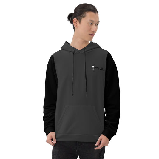 Narvik AOP Hoodie v 11 - Black