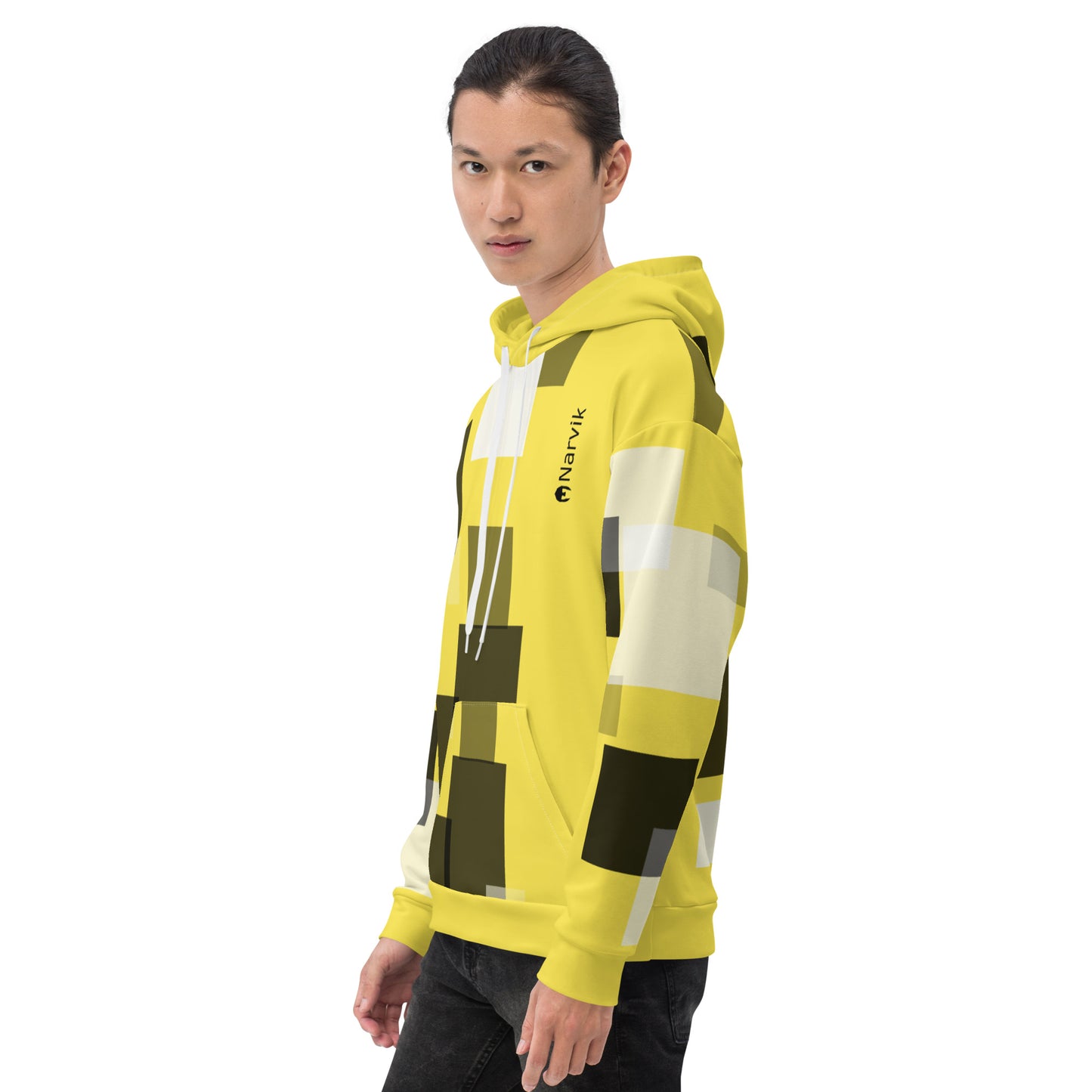 Narvik AOP Hoodie v 7 - Yellow