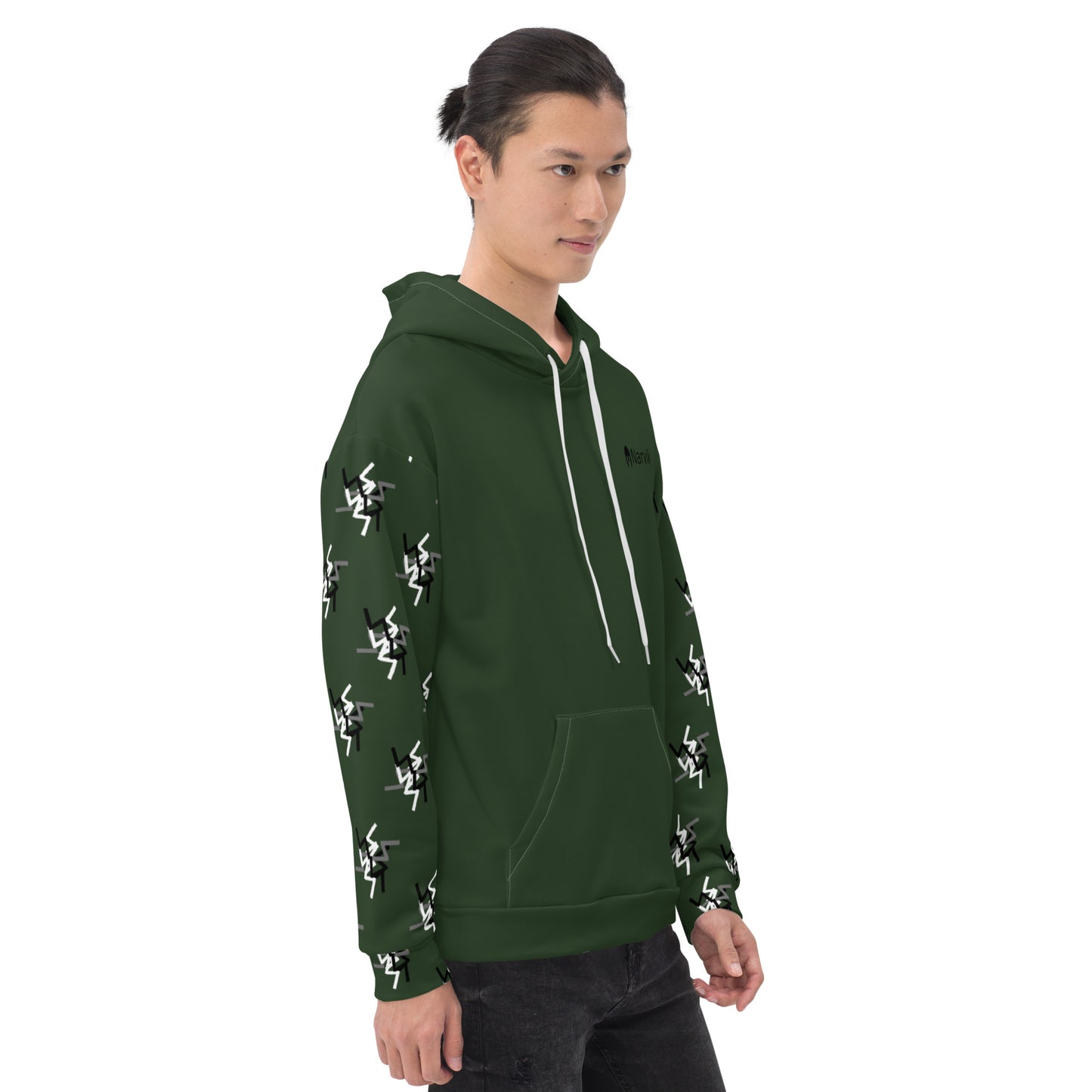 Narvik AOP Hoodie v 12 - Alpine Green